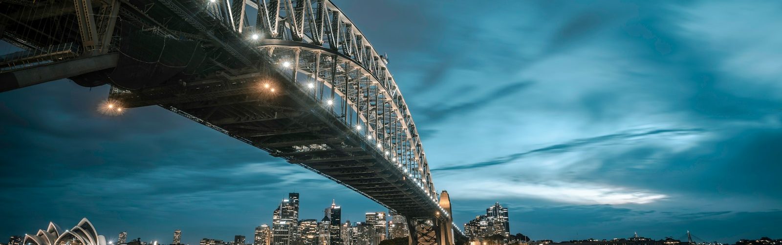 steel bridge above water